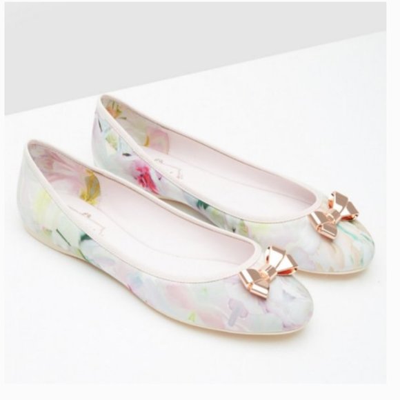 Ted Baker Shoes - Ted Baker IMME 2 floral bow ballet flats shoe 6